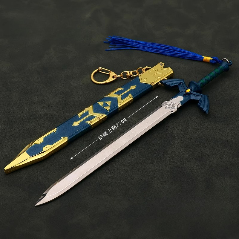 Retro Gaming Keychain - Anime Zelda Link Master Sword Keychain
