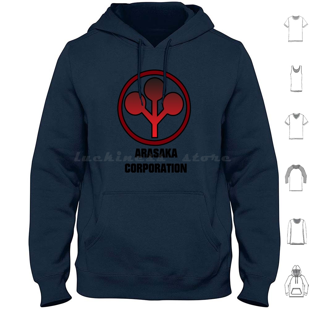 Retro Gaming Japan - Arasaka Corporation Hoodie Cotton Long Sleeve