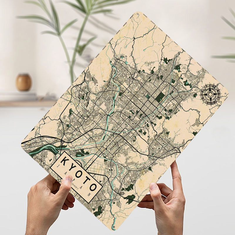 Kyoto City Map Japan Vintage P - Retro Gaming Japan review and price