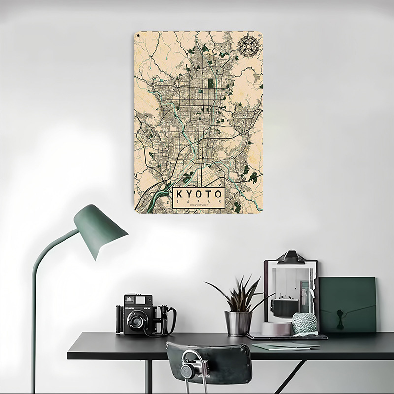 Kyoto City Map Japan Vintage P - Retro Gaming Japan review and price