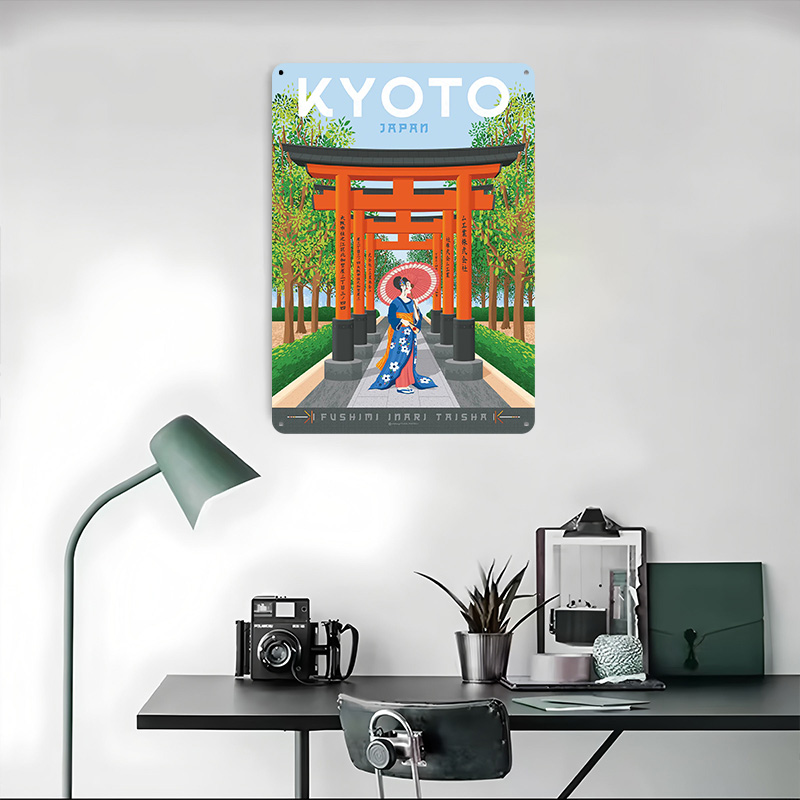 Kyoto Japan Travel Poster Cust - Retro Gaming Japan review and price