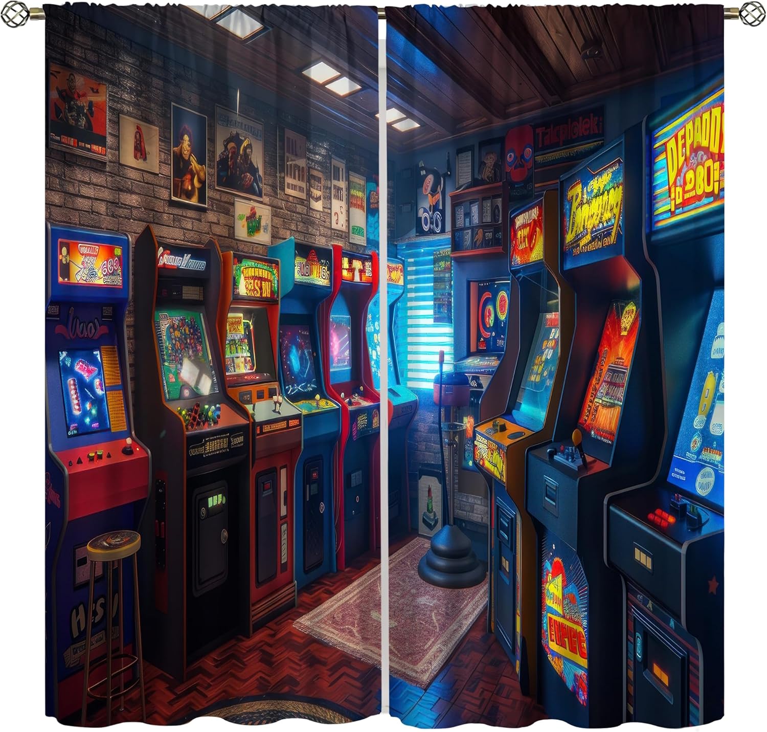90s Arcade Blackout Curtains G - Retro Gaming Youtube review and price