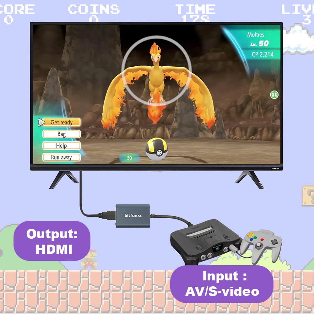 Bitfunx 720P Svideo / AV To HD - Retro Gaming Design review and price