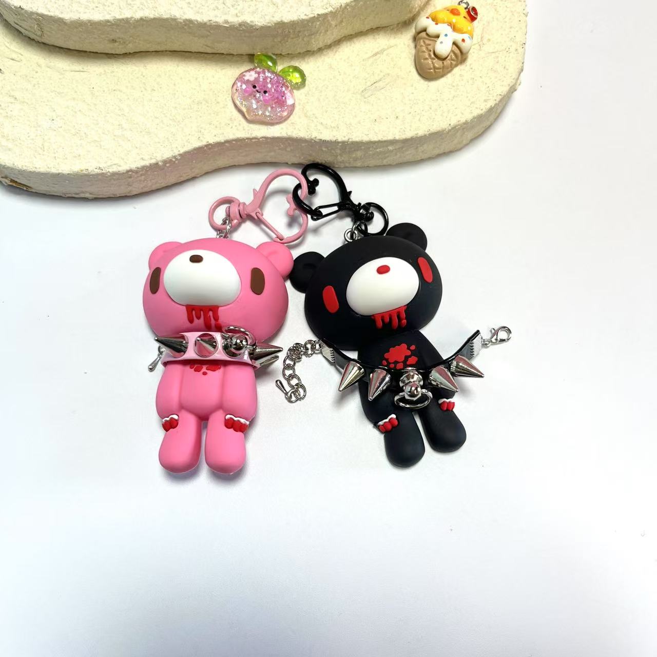 Demon Bear Keychains:Cute Punk - Retro Gaming Keychain review and price