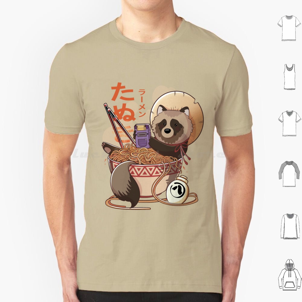 Tanuki Ramen T Shirt Big Size  - Retro Gaming Japan review and price