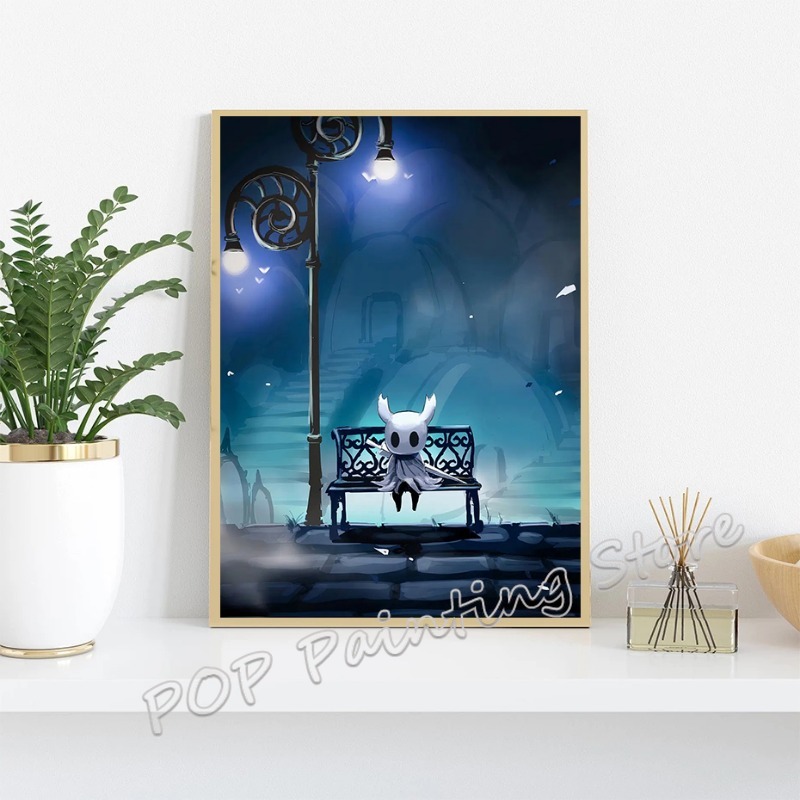 Hollow Knight Video Game Poste - Retro Knight Gaming review and price