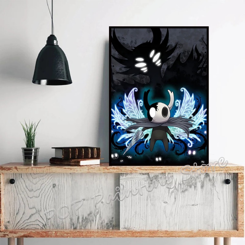 Hollow Knight Video Game Poste - Retro Knight Gaming review and price