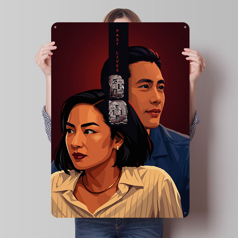 Past Lives Movie Poster Custom - Retro Gaming Life review and price