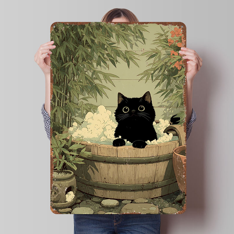 Black Cat in Japan Tub Printed - Retro Gaming Japan review and price