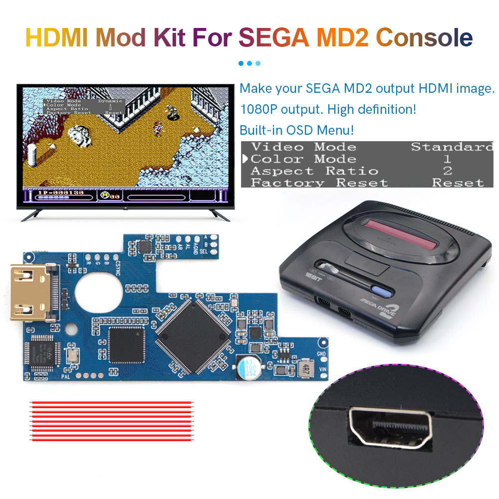 Hispeedido SEGA MD2 HDMI For S - Retro Gaming Cable review and price