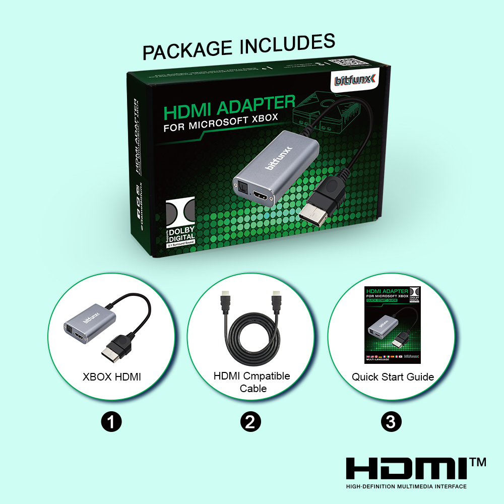 Bitfunx HDMI™ Adapter for XBOX - Retro Gaming Cable review and price