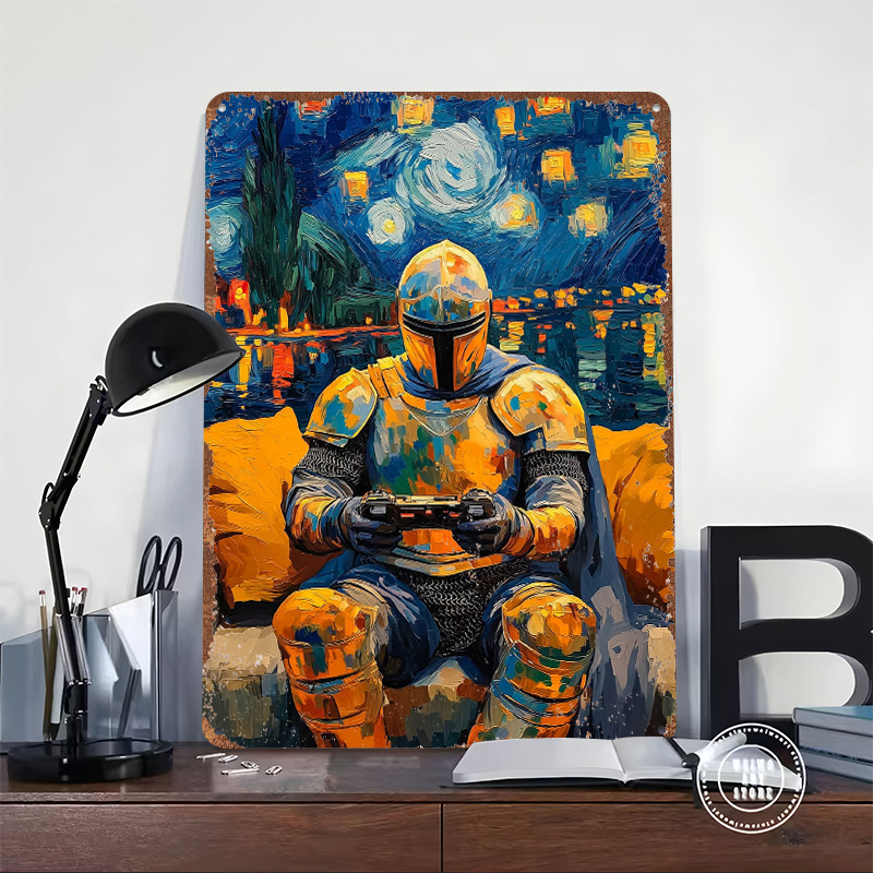 Knight Gaming Tin Poster Custo - Retro Knight Gaming review and price