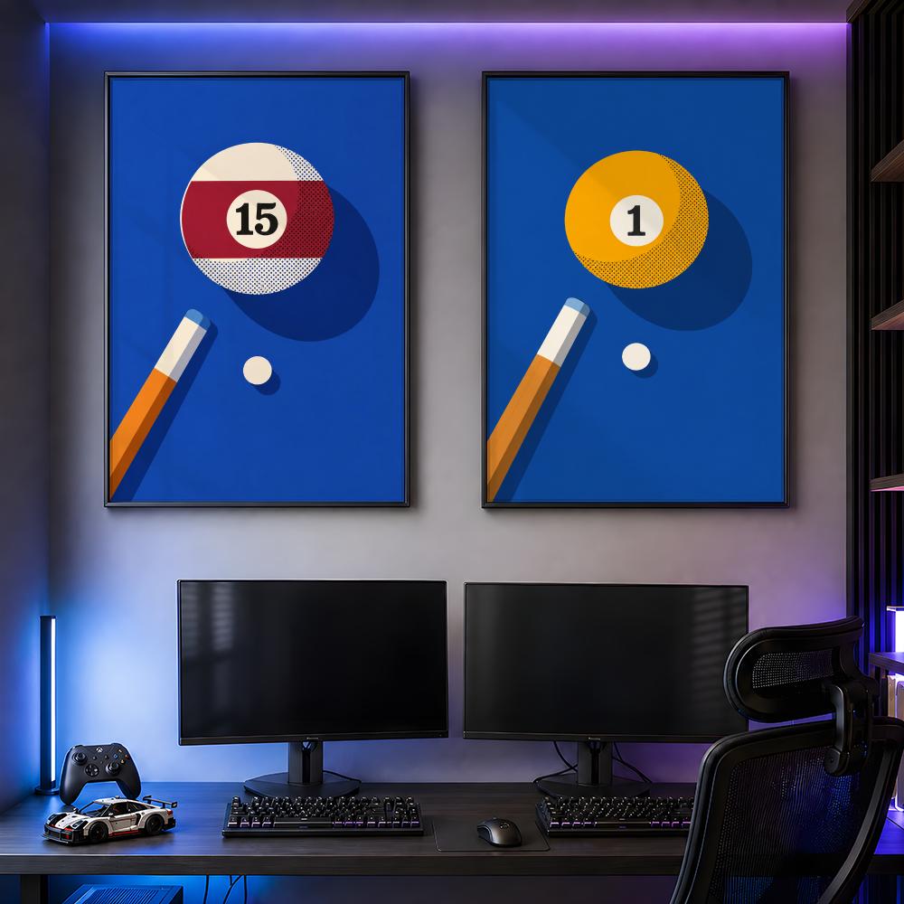 Retro Billiard Balls Pop Art G - Retro Gaming Life review and price