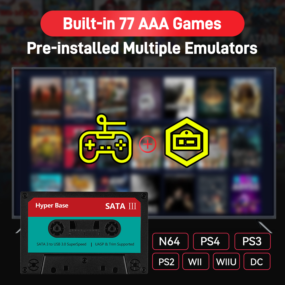 Portable 500G/2T Retro Game Ha - Retro Gaming Design review and price