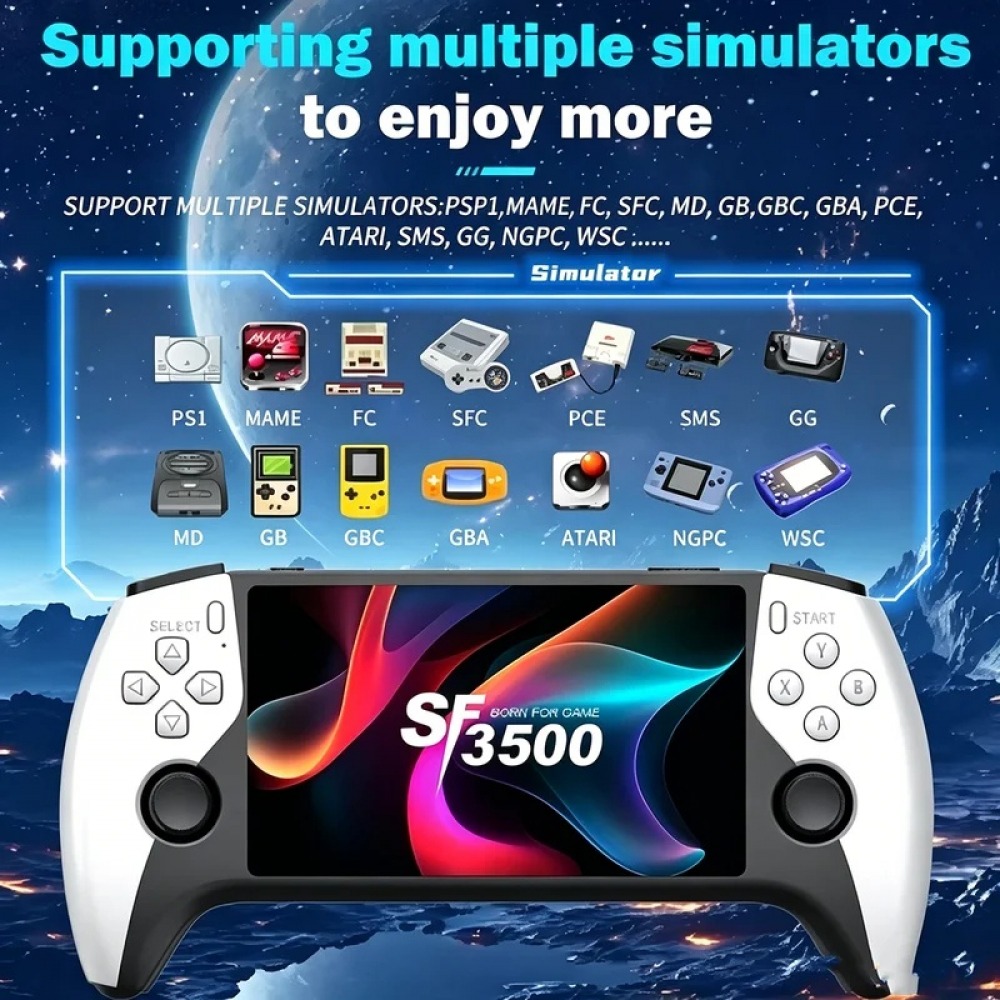 SF3500 5 inch Handheld Game Co - Retro Gaming Console review and price