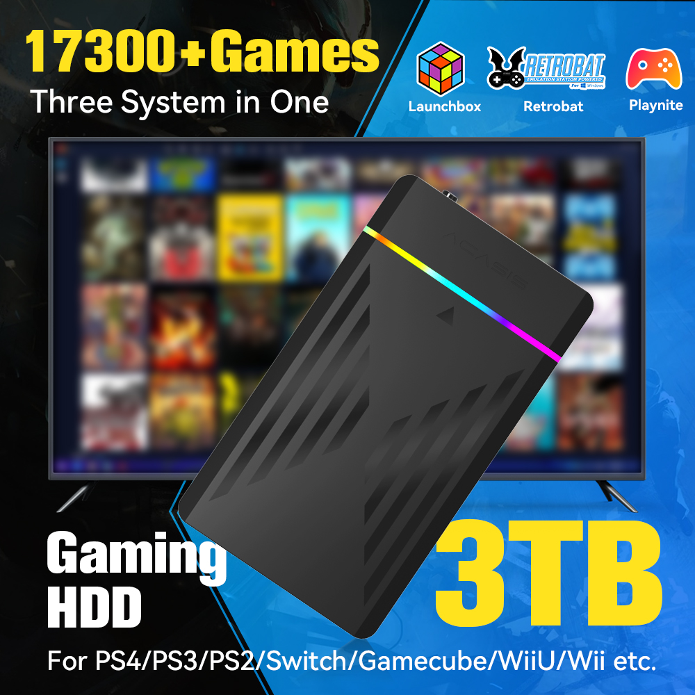 3TB Portable Gaming HDD Launch - Retro Gaming Design review and price
